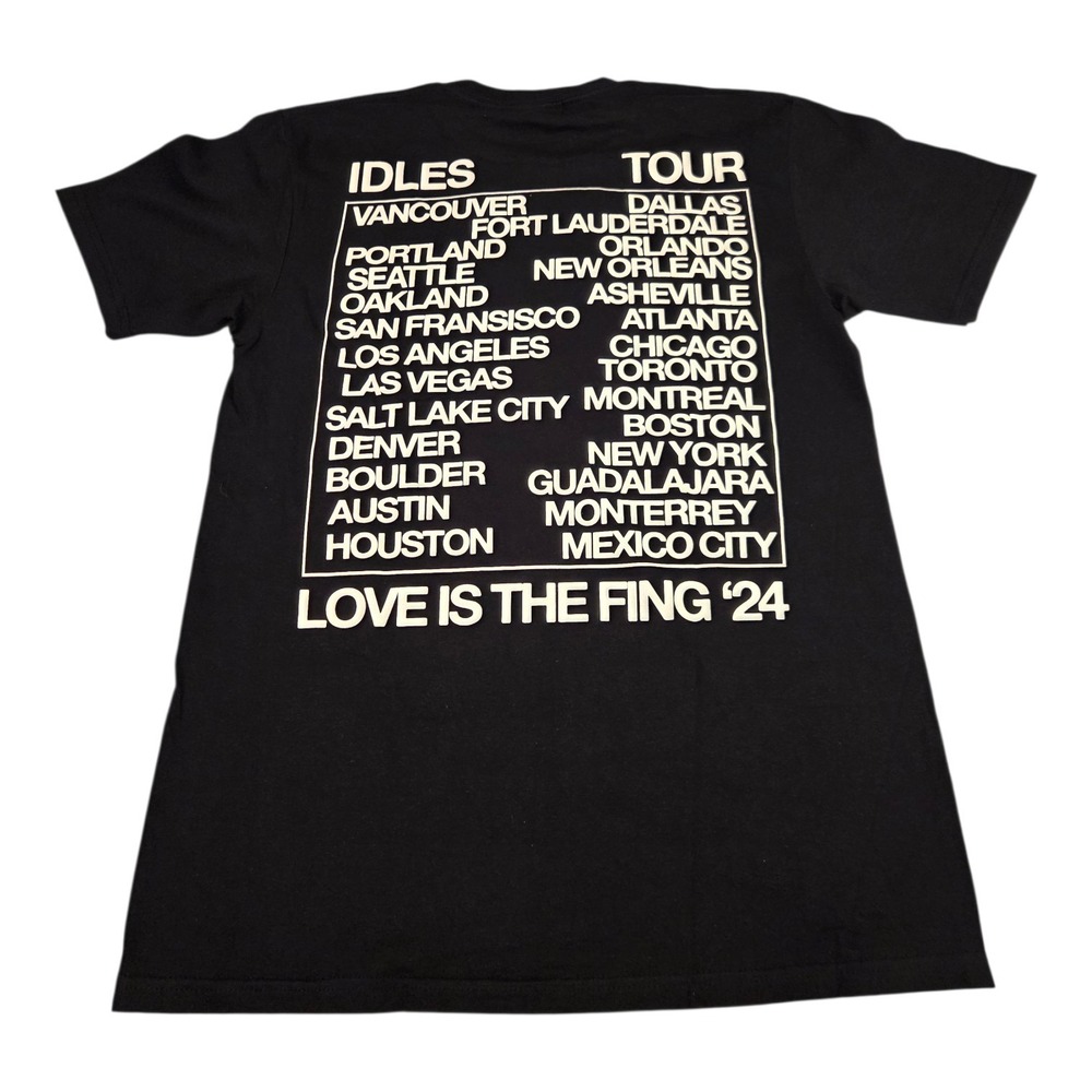 Idles Tour‎ Love Is The Fing '24 Rock Band Shirt Mens Medium - Picture 3 of 6